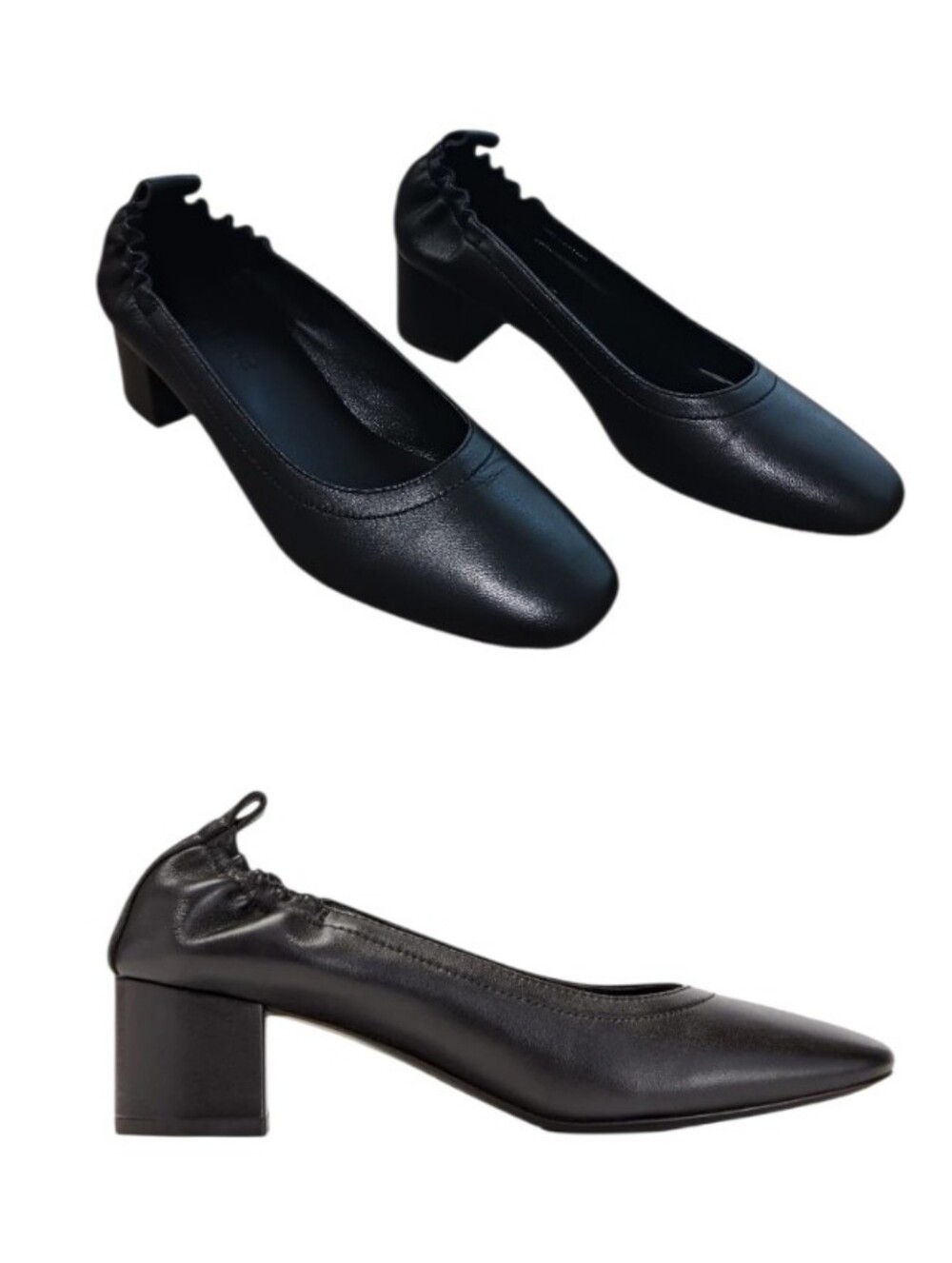 Everlane The Day Heel Leather Pump